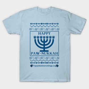 Happy Paw-Nukkah - Hanukkah Sweater (Dark Print) T-Shirt